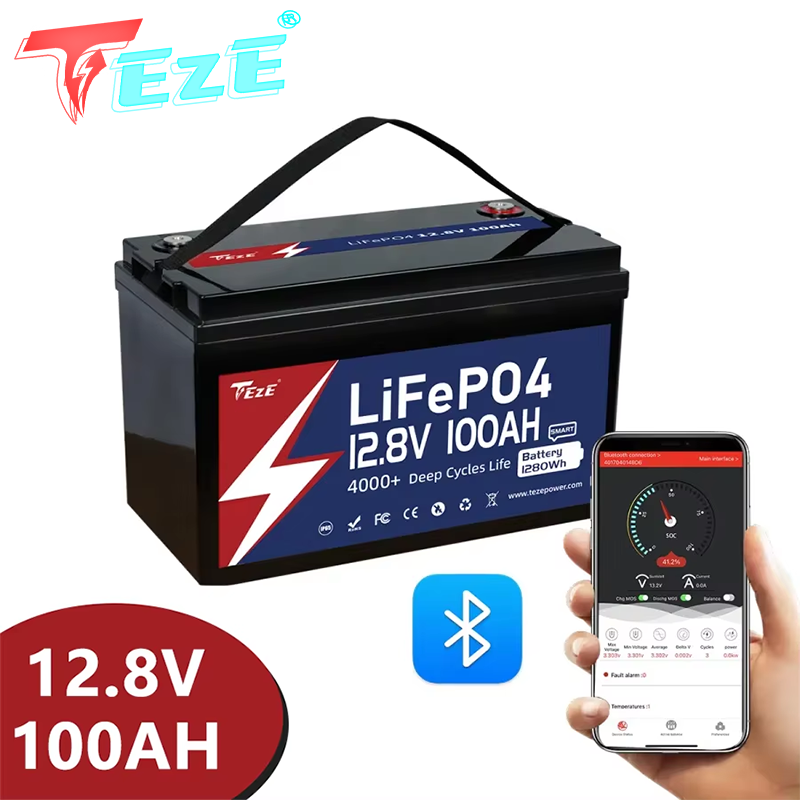 Lifepo4 12V 100Ah Bms Bluetooth - Akumulatory LiFePO4 8000 cykli 12V 24V,