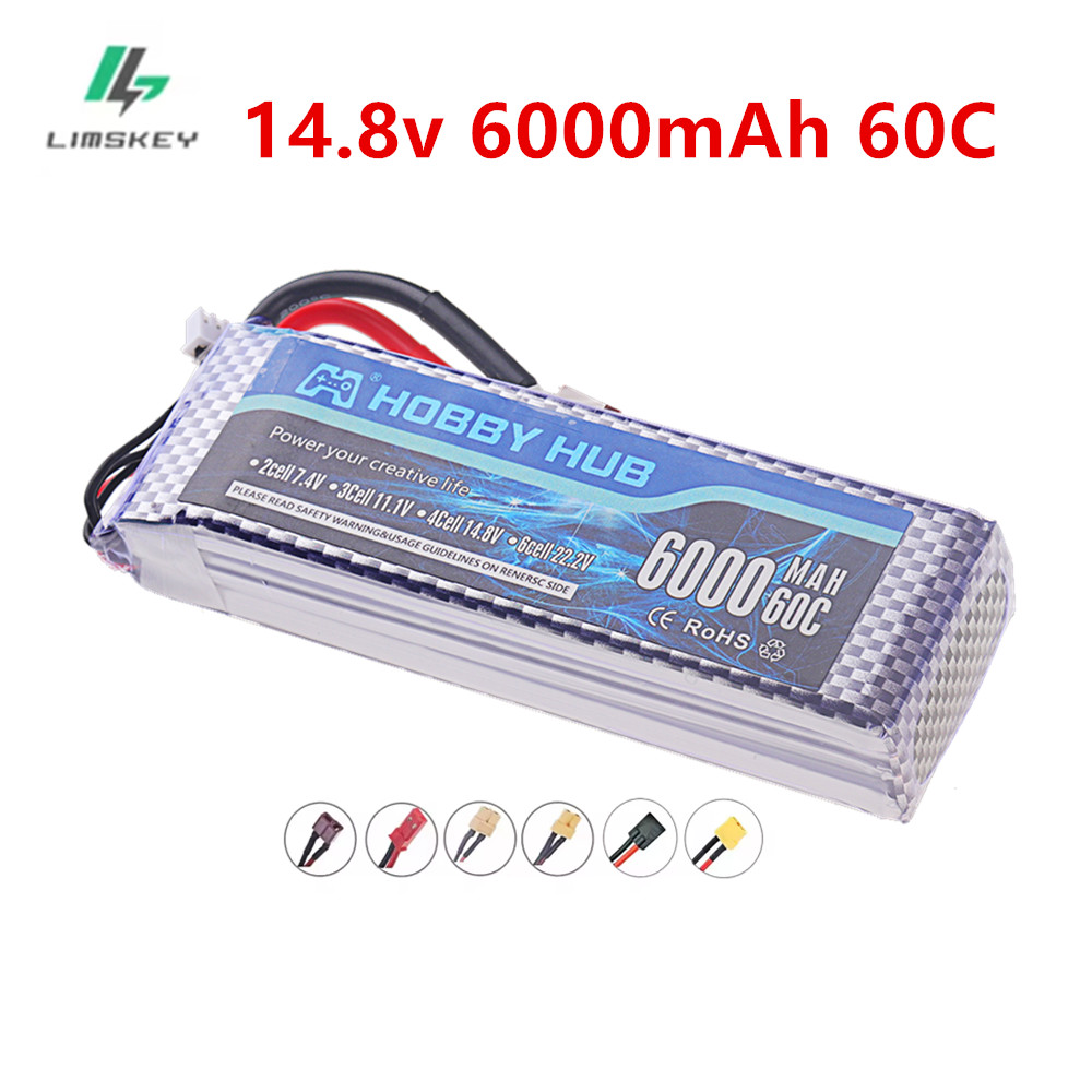 4S Lipo Battery 14.8V 6000Mah - Akumulator Lipo 6000mAh 14.8V 4S 6000mah