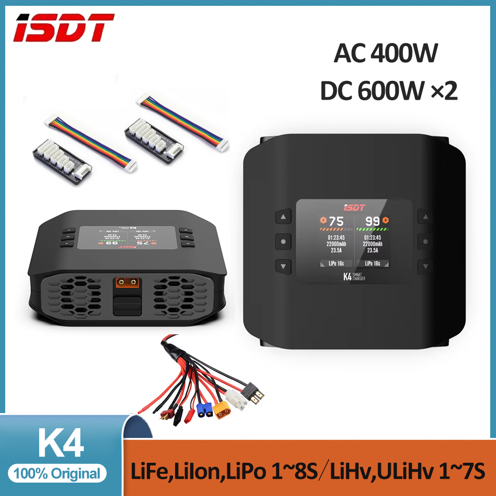 Isdt K4 Dual Lipo Charger - Ładowarka inteligentna ISDT K4 1~8S do