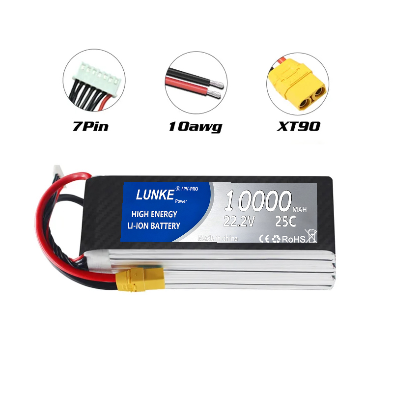 Baterie Lipo 2S 3S 4S 5S 6S 12 – 6S Lipo Battery 22.2V 5000Mah recenzja i cena