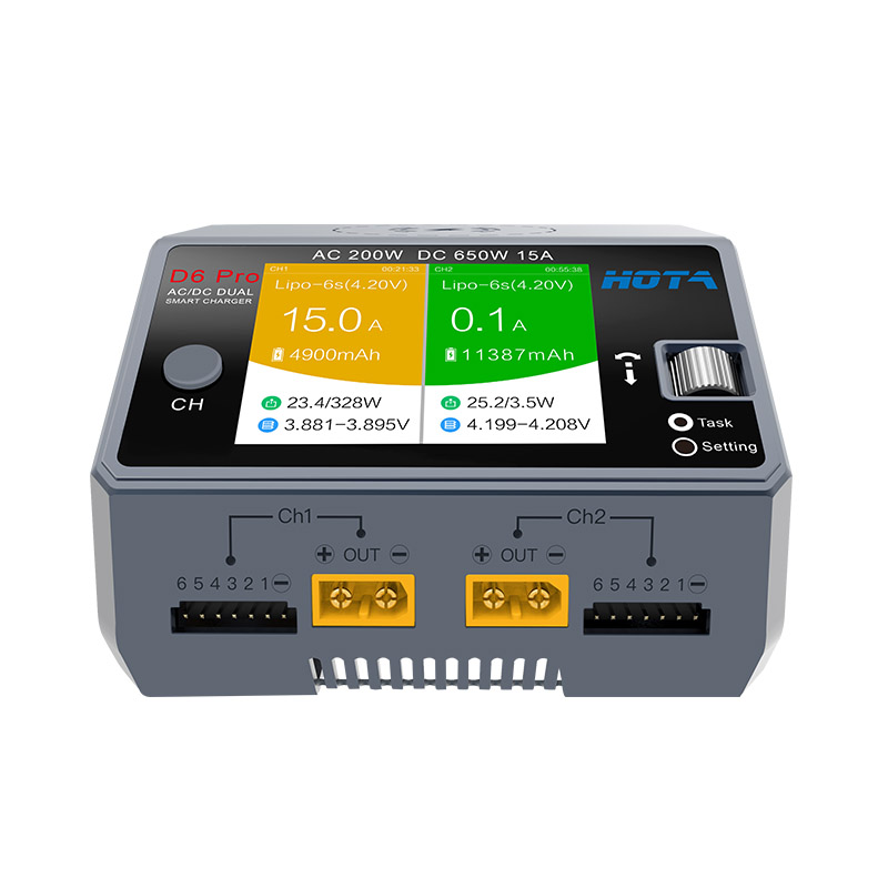 Ładowarka HOTA D6 Pro AC 200W  – Hota D6 Pro Dual Lipo Charger recenzja i cena