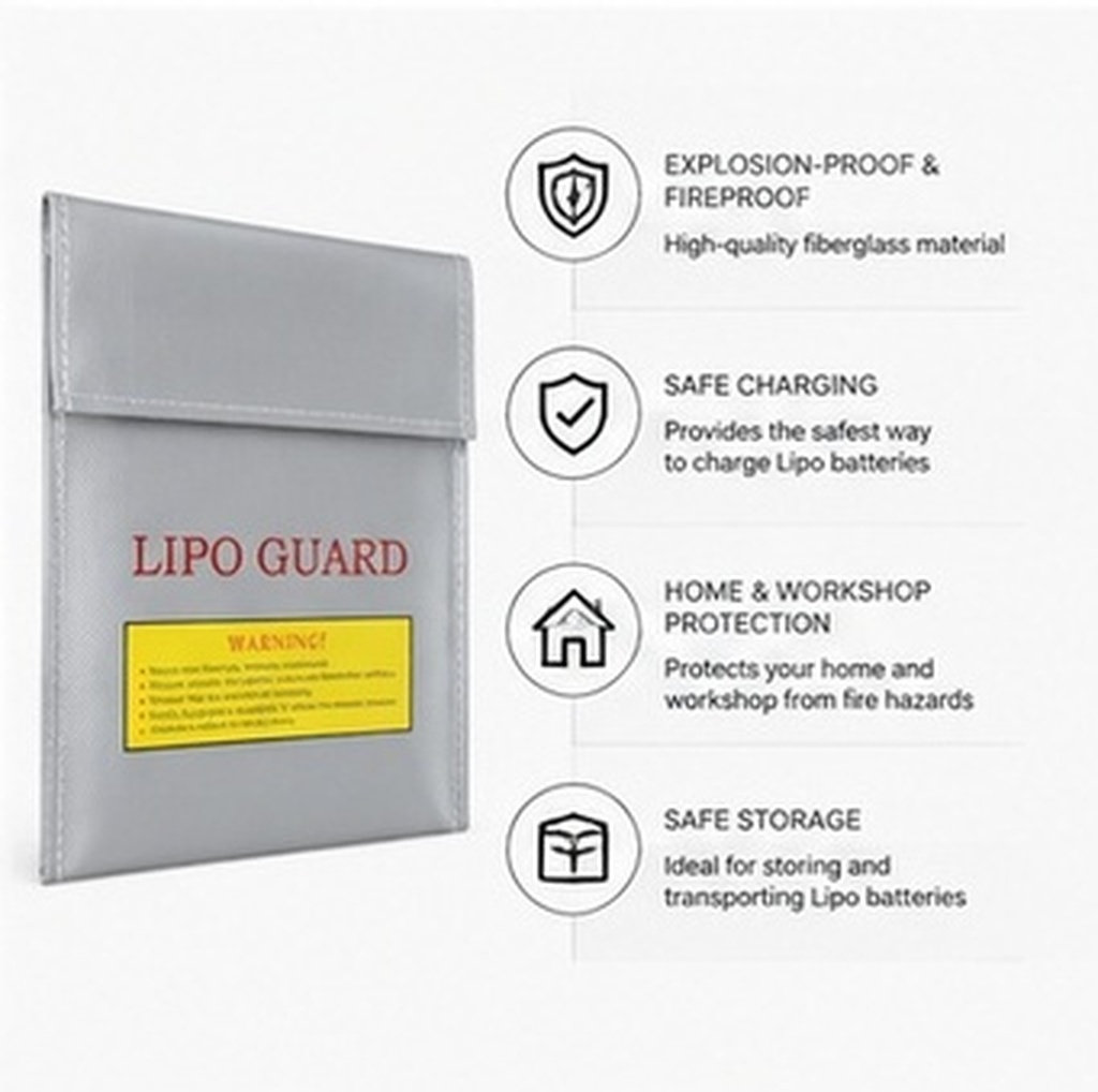 18x23cm Profesjonalna ognioodp – Lipo Battery Fireproof Safety Charge Box recenzja i cena