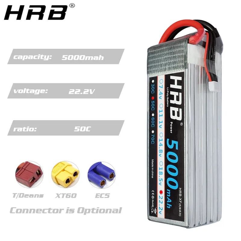 Akumulator Lipo HRB 6S 22.2V 5 – 6S Lipo Battery 22.2V 5000Mah recenzja i cena