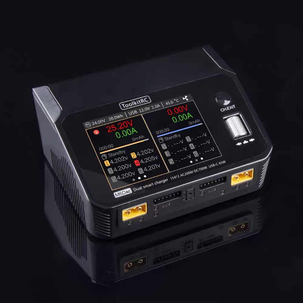 ToolkitRC M6DAC 350W X 2 USB-C – Toolkitrc M6Dac Smart Charger recenzja i cena
