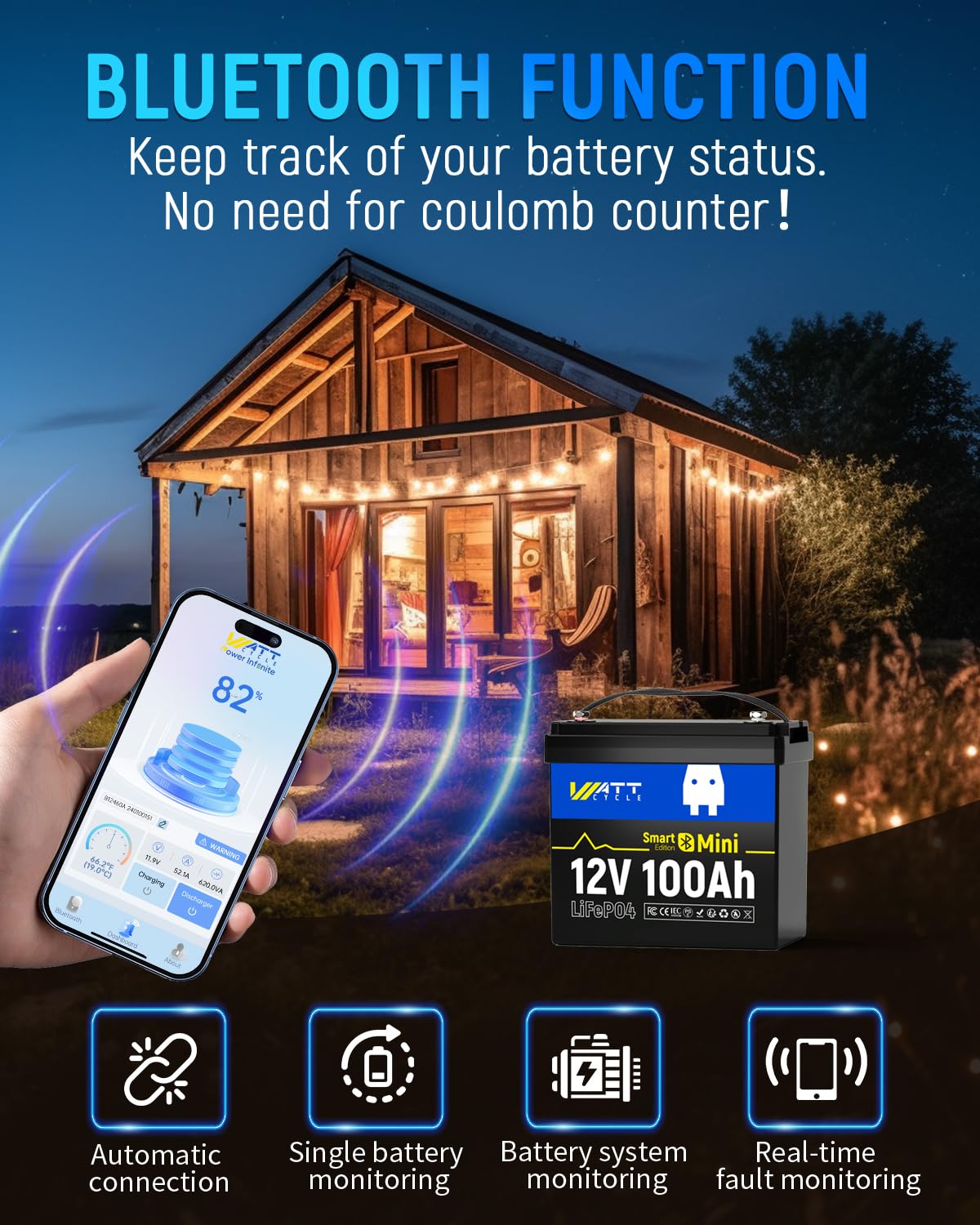 12V 100Ah Mini akumulator LiFe – Lifepo4 12V 100Ah Bms Bluetooth recenzja i cena