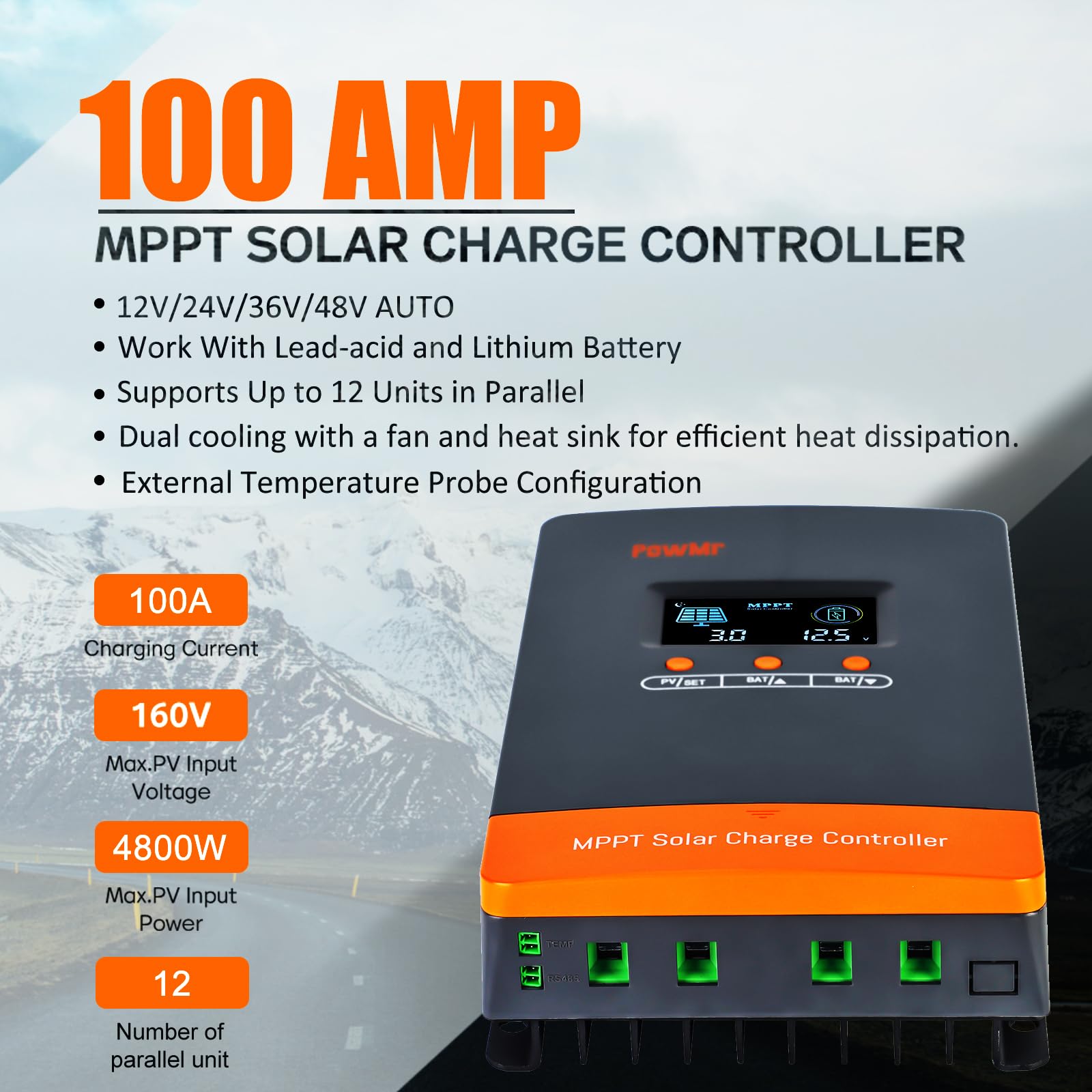 Kontroler ładowania solarnego  – Lifepo4 12V 100Ah Bms Bluetooth recenzja i cena