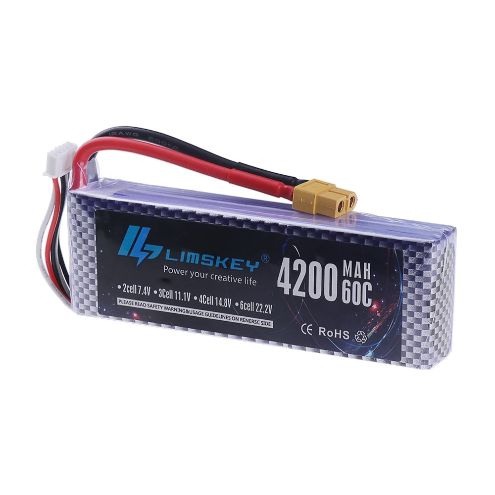 Akumulator Lipo 60C 14.8V 4S 1 – 4S Lipo Battery 14.8V 6000Mah recenzja i cena