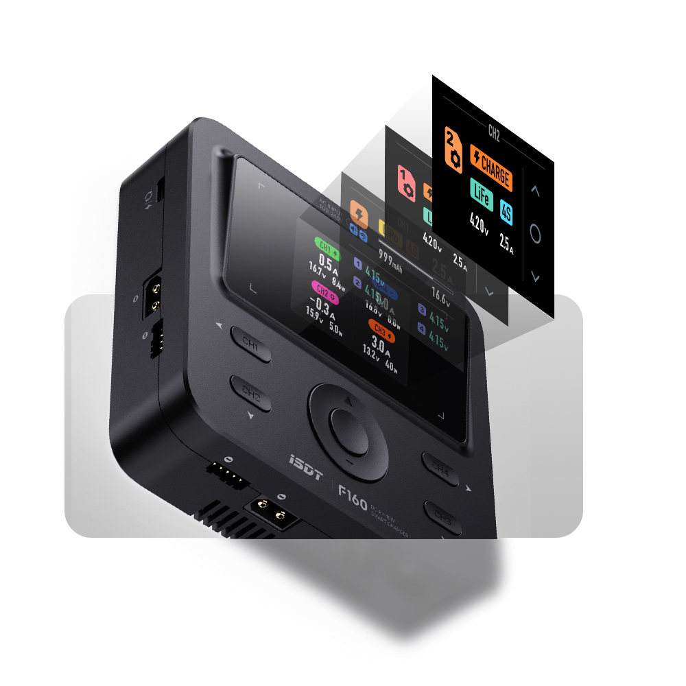 ISDT F160 4-kanałowa inteligen – Toolkitrc M6Dac Smart Charger recenzja i cena
