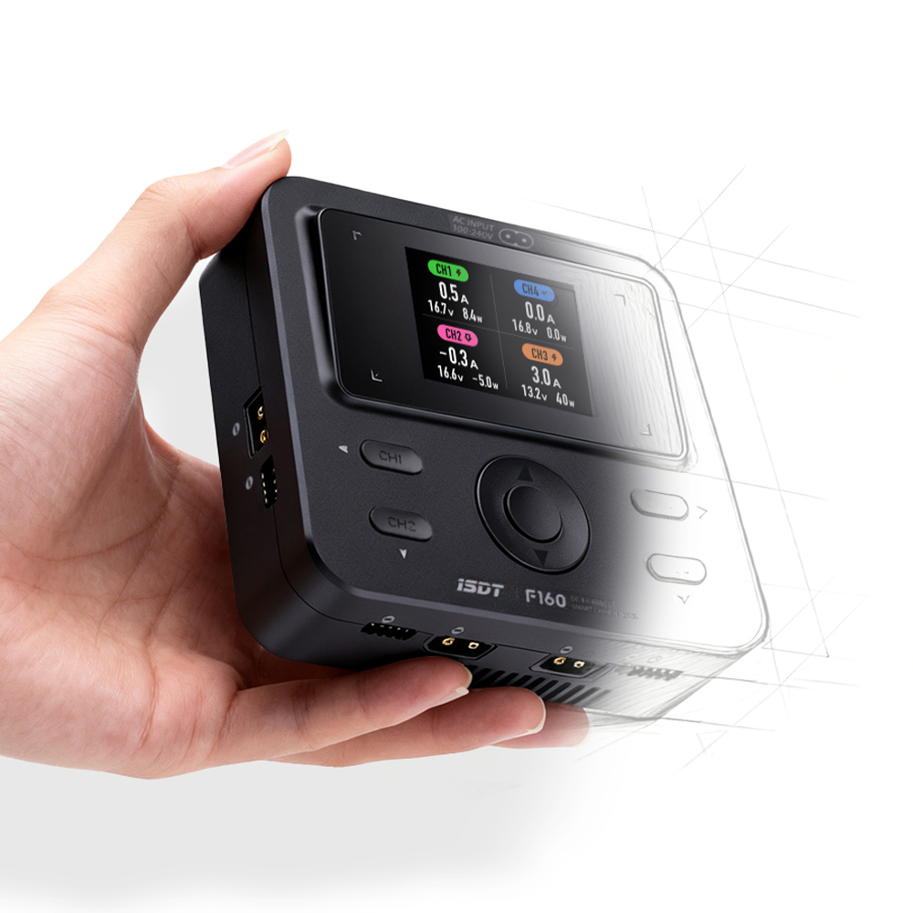 ISDT F160 4-kanałowa inteligen – Toolkitrc M6Dac Smart Charger recenzja i cena
