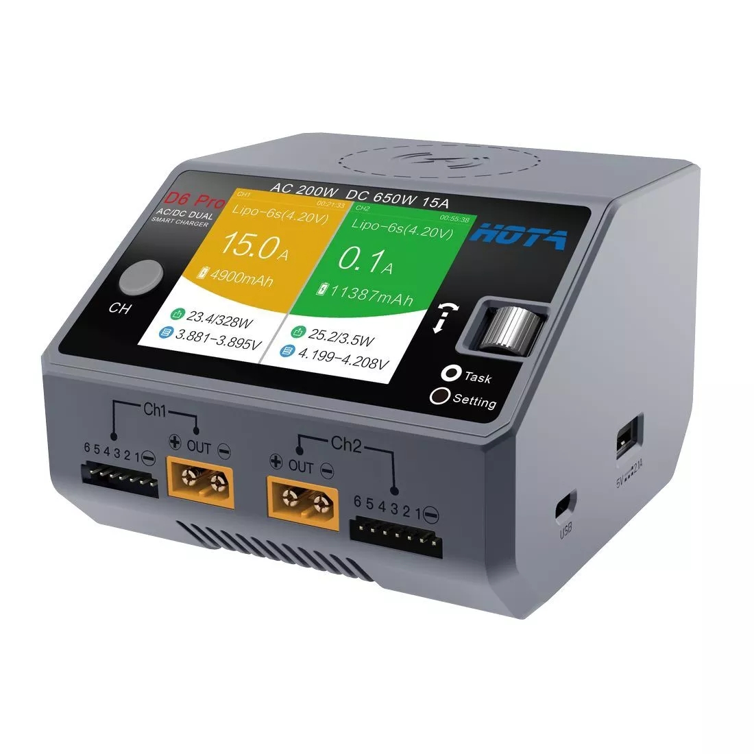 HOTA D6 Pro Ładowarka do akumu – Hota D6 Pro Dual Lipo Charger recenzja i cena